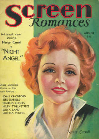 SCREEN ROMANCES magazine cover Issue 27 August 1931