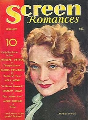 SCREEN ROMANCES magazine side cover Issue 33 February 1932