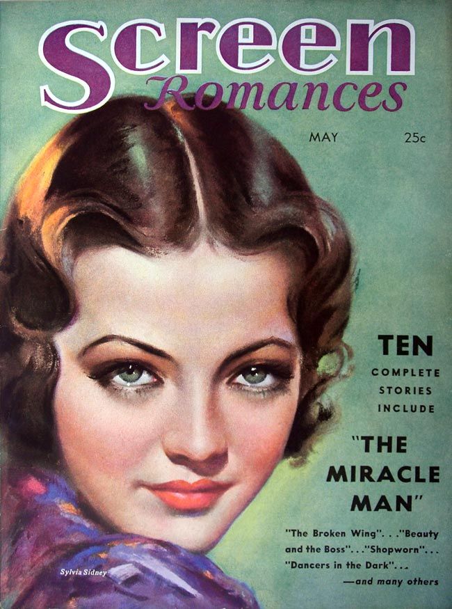 SCREEN ROMANCES magazine side cover Issue 36 May 1932