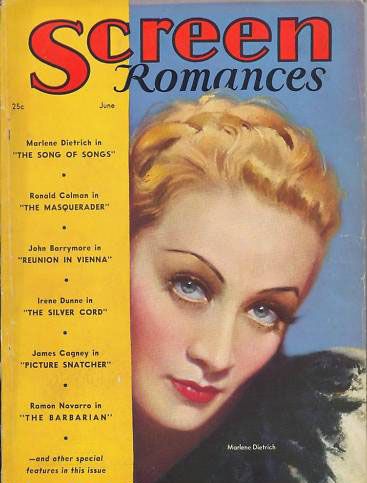SCREEN ROMANCES magazine cover Issue 49 June 1933