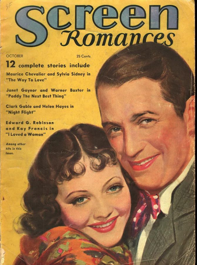 SCREEN ROMANCES magazine cover Issue 53 October 1933