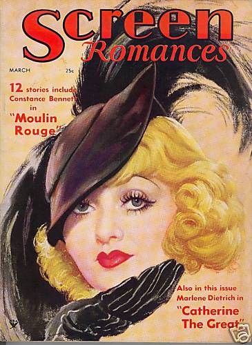 SCREEN ROMANCES magazine cover Issue 58 March 1934