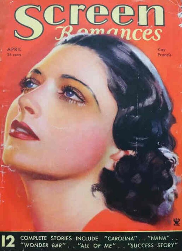 SCREEN ROMANCES magazine cover Issue 59 April 1934