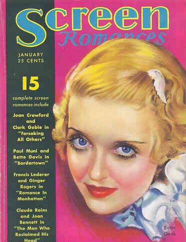 SCREEN ROMANCES magazine cover Issue 68 January 1935