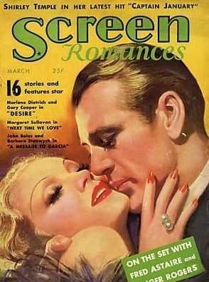 SCREEN ROMANCES magazine cover Issue 82 March 1936
