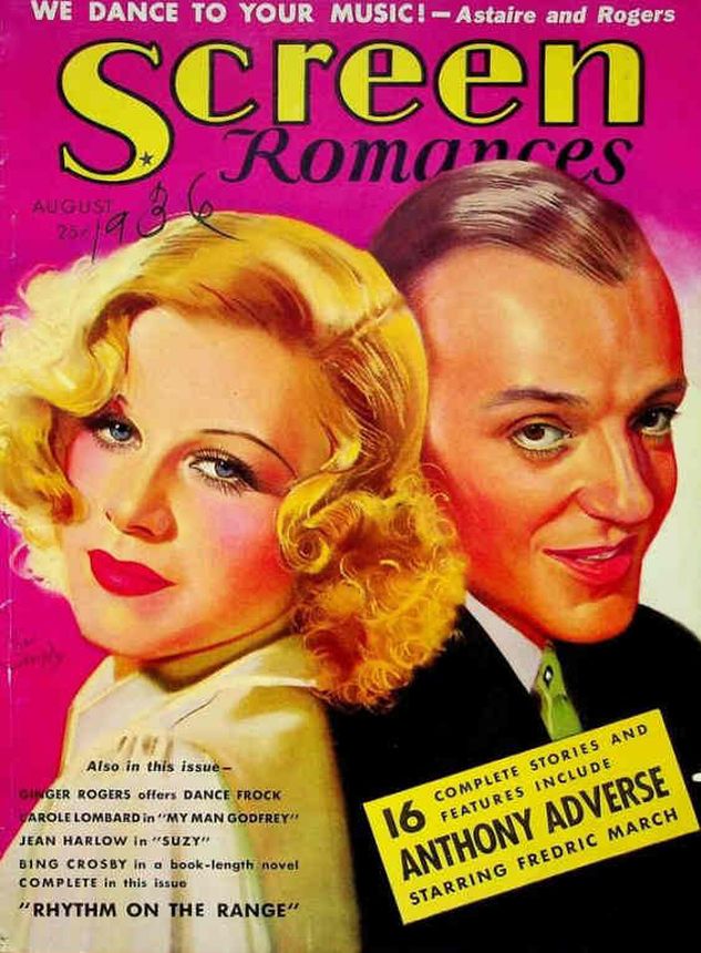 SCREEN ROMANCES magazine cover Issue 87 August 1936