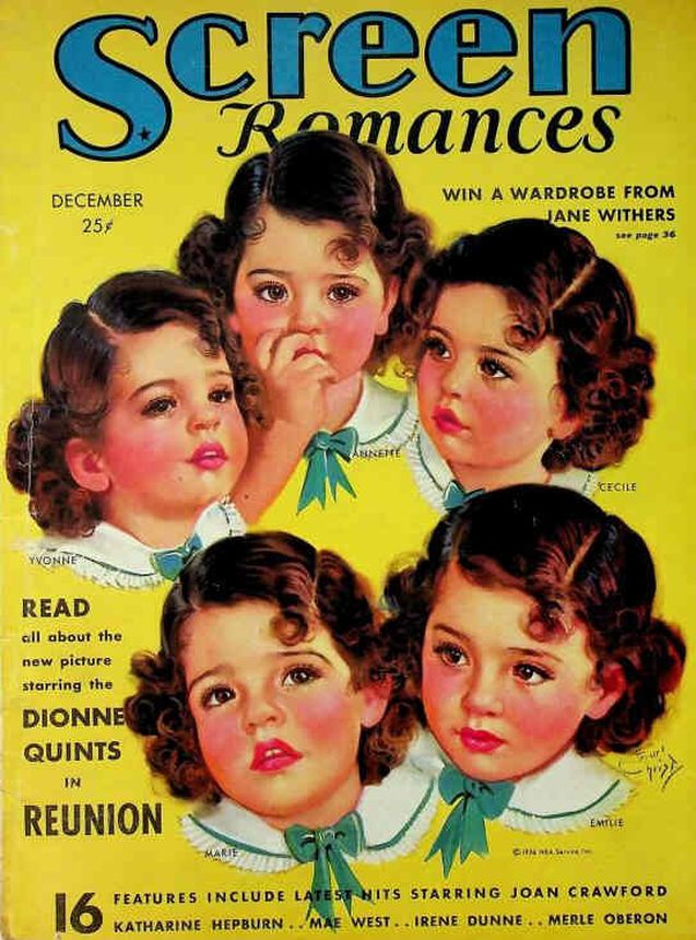 SCREEN ROMANCES magazine cover Issue 91 December 1936