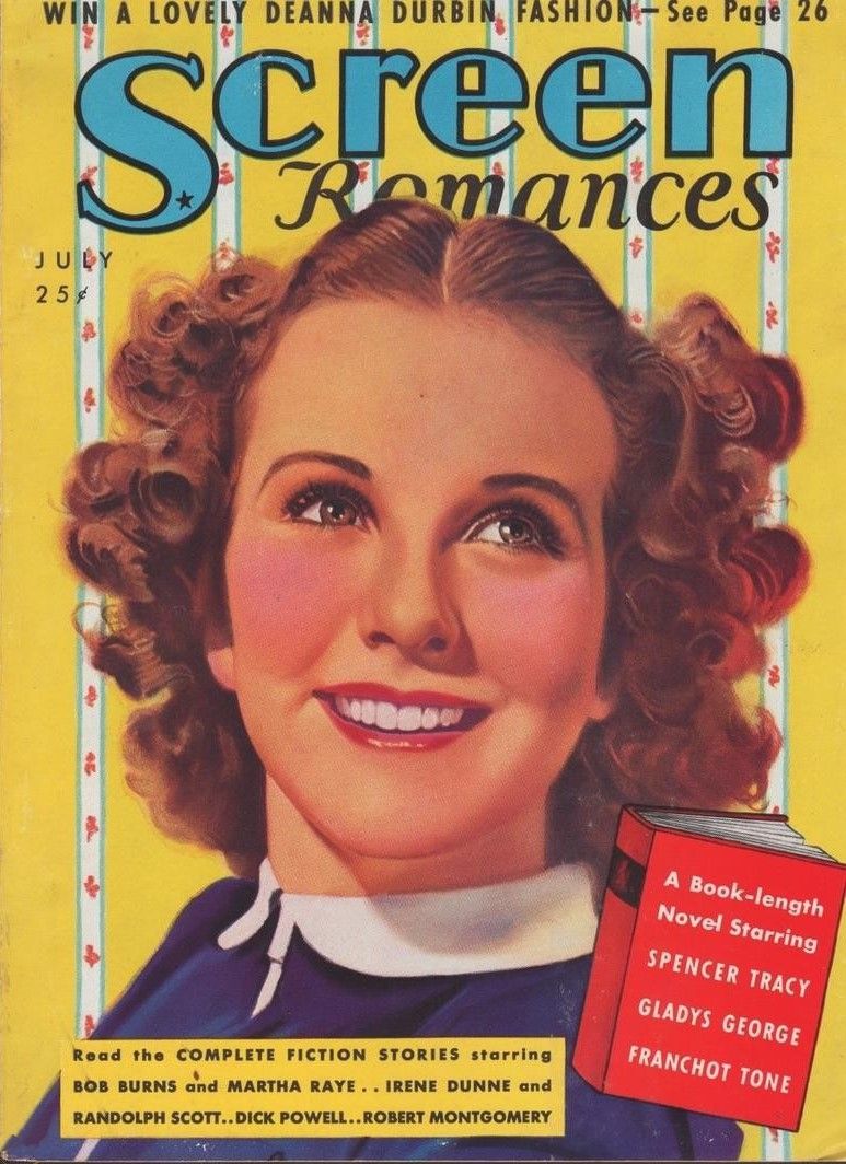 SCREEN ROMANCES magazine cover Issue 98 July 1937