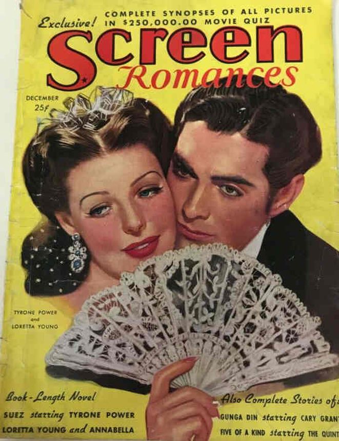 SCREEN ROMANCES magazine cover Issue 115 December 1938