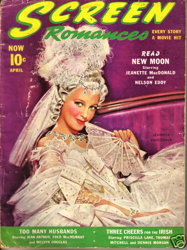 SCREEN ROMANCES magazine cover Issue 131 April 1940