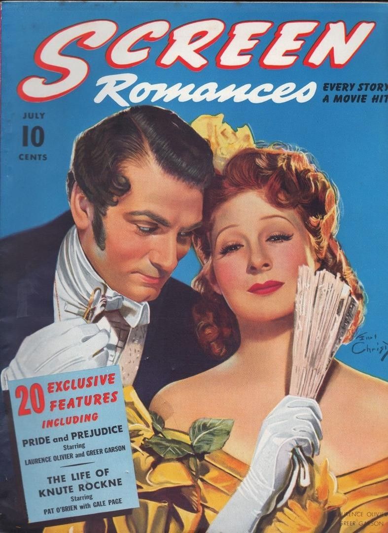 SCREEN ROMANCES magazine cover Issue 134 July 1940