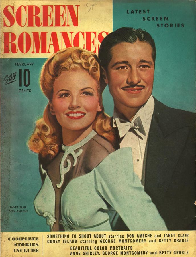 SCREEN ROMANCES magazine cover Issue 165 February 1943