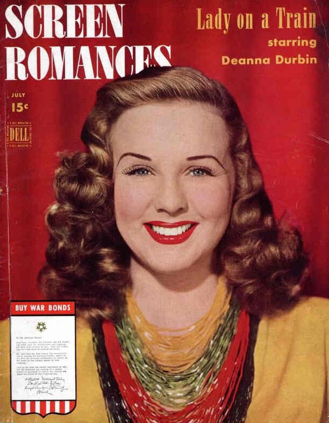 SCREEN ROMANCES magazine cover Issue 194 July 1945