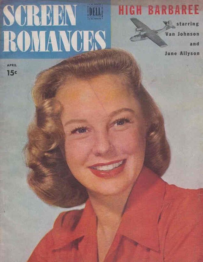 SCREEN ROMANCES magazine cover Issue 215 April 1947