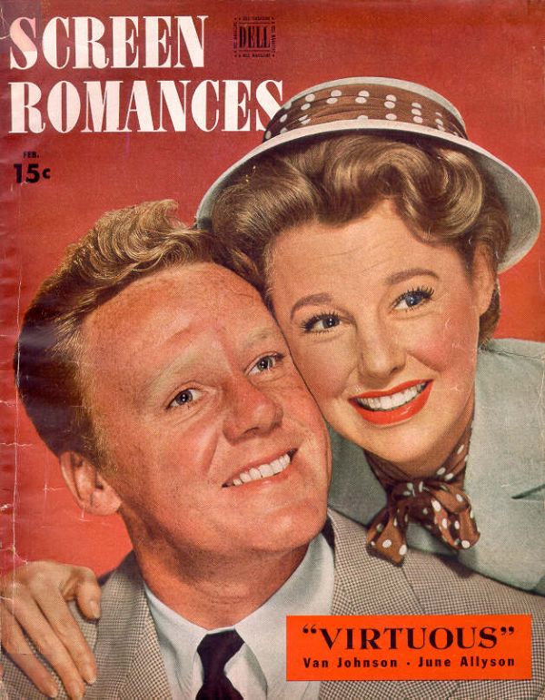 SCREEN ROMANCES magazine cover Issue 225 February 1948
