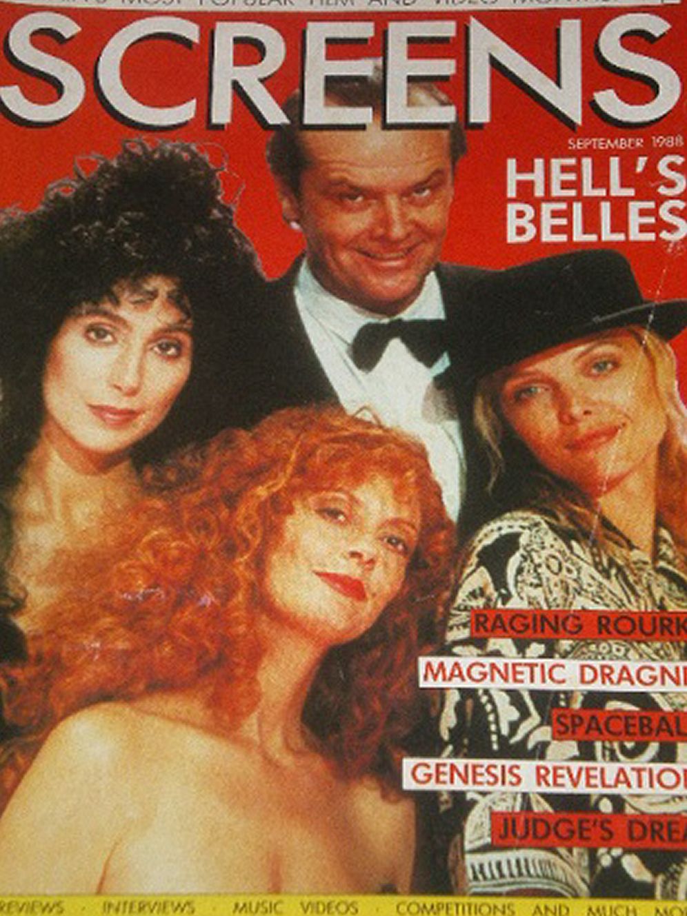 SCREENS magazine cover September 1988