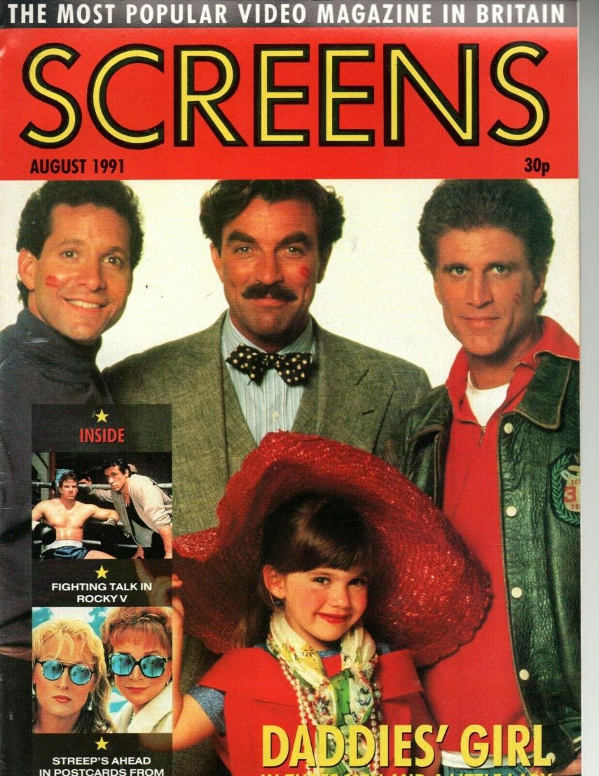 SCREENS magazine cover  August 1991