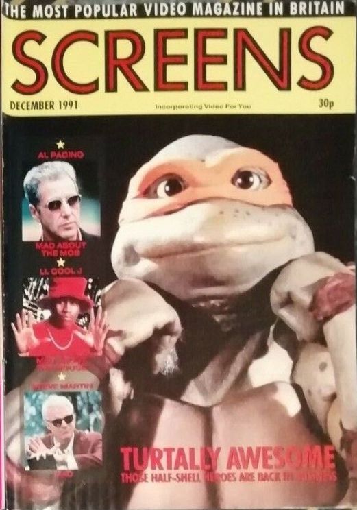 SCREENS magazine cover  December 1991
