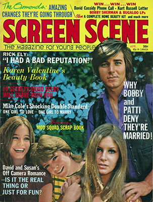 SCREEN SCENE magazine cover  April 1971