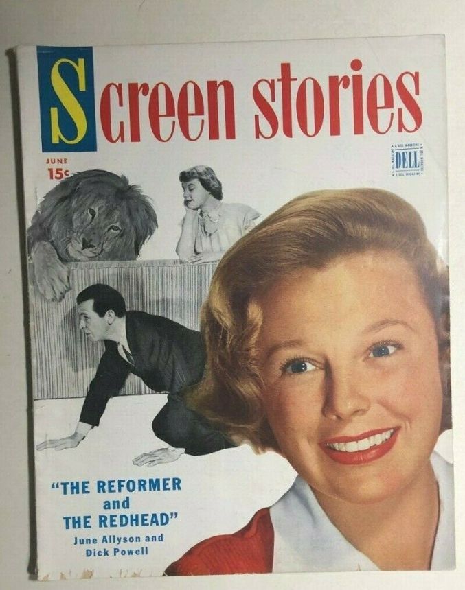 SCREEN STORIES magazine side cover June 1950