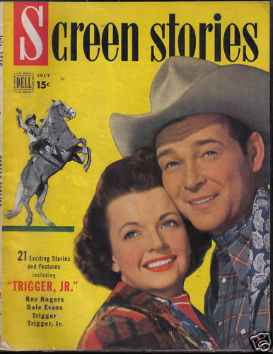 SCREEN STORIES magazine side cover July 1950
