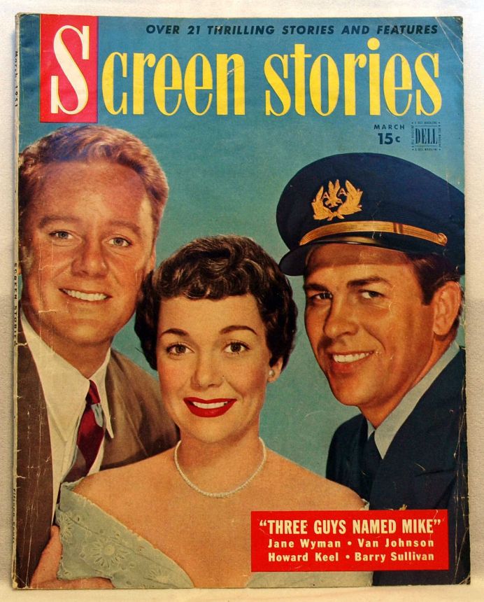 SCREEN STORIES magazine side cover March 1951