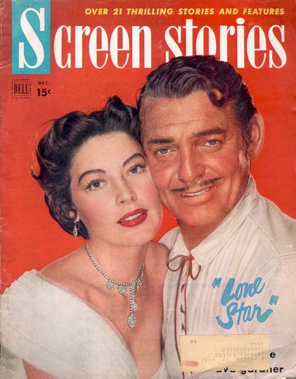 SCREEN STORIES magazine side cover December 1951