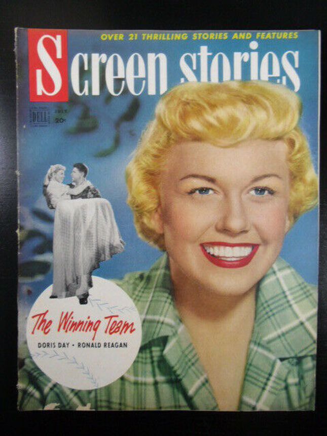 SCREEN STORIES magazine side cover July 1952