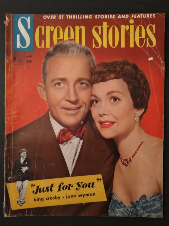 SCREEN STORIES magazine side cover August 1952