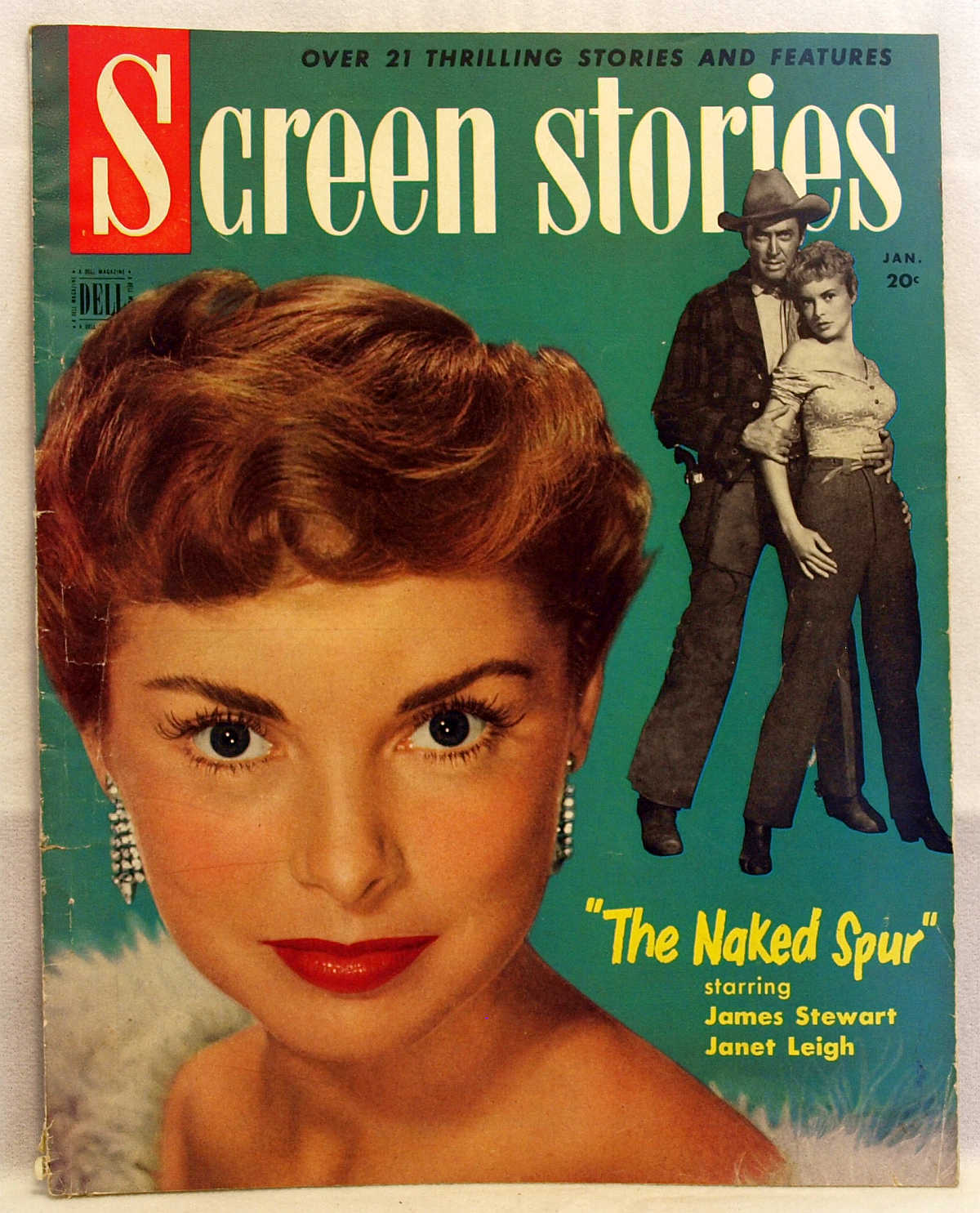 SCREEN STORIES magazine side cover January 1953
