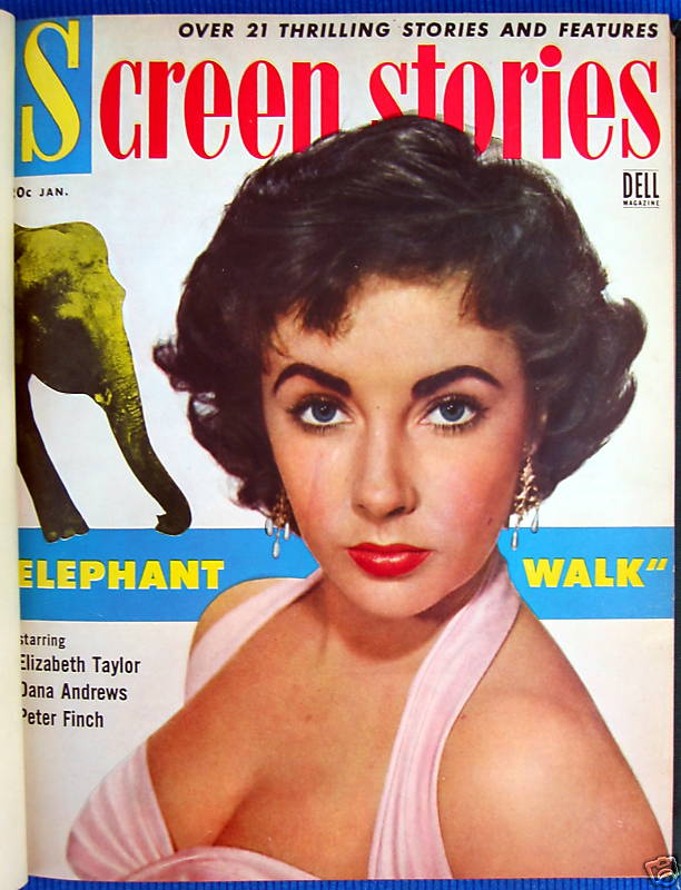 SCREEN STORIES magazine side cover January 1954