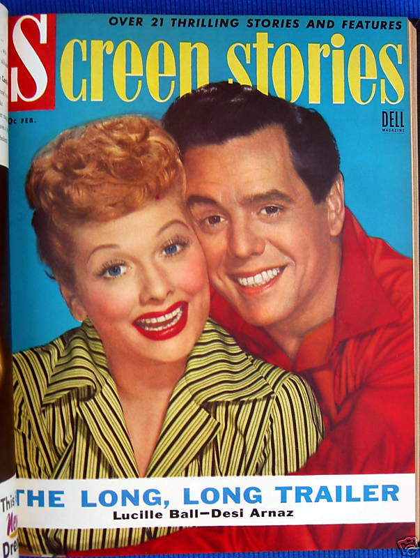 SCREEN STORIES magazine side cover February 1954