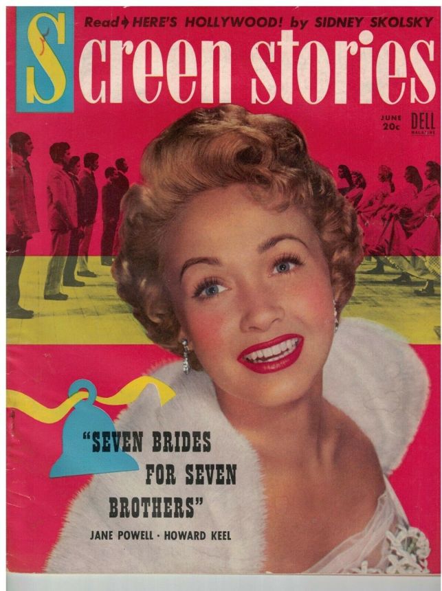 SCREEN STORIES magazine side cover June 1954