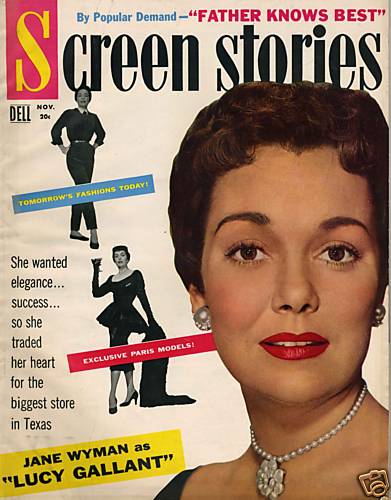 SCREEN STORIES magazine side cover November 1955