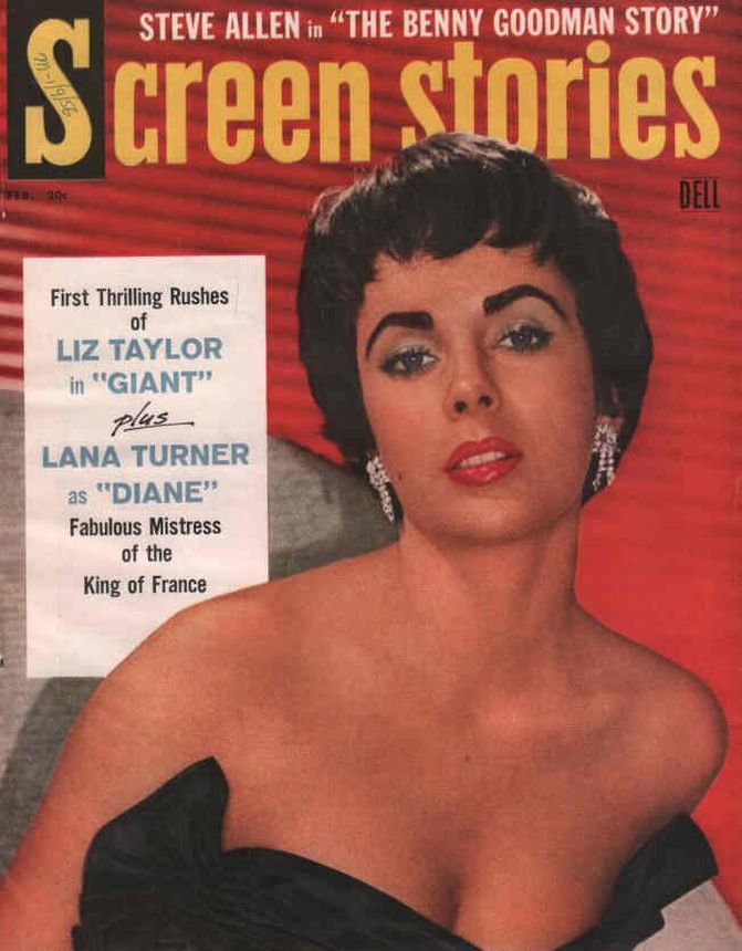 SCREEN STORIES magazine side cover February 1956