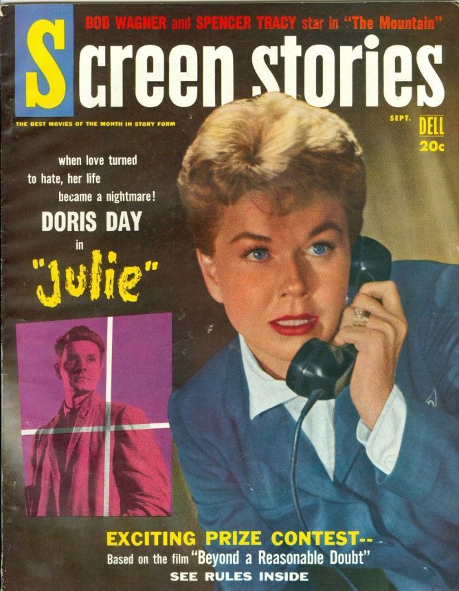 SCREEN STORIES magazine side cover September 1956