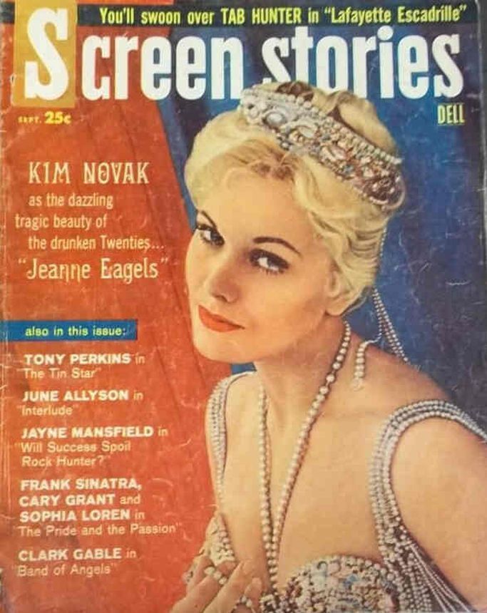 SCREEN STORIES magazine side cover September 1957