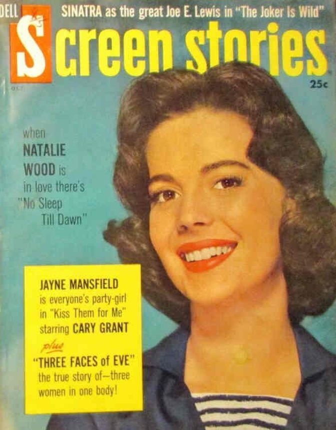 SCREEN STORIES magazine side cover October 1957