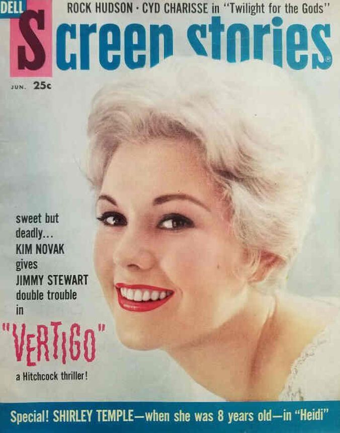 SCREEN STORIES magazine side cover June 1958