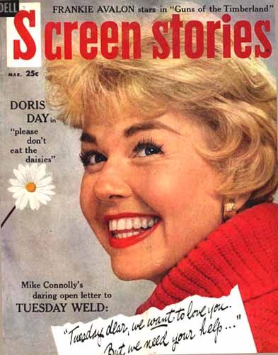 SCREEN STORIES magazine side cover March 1963