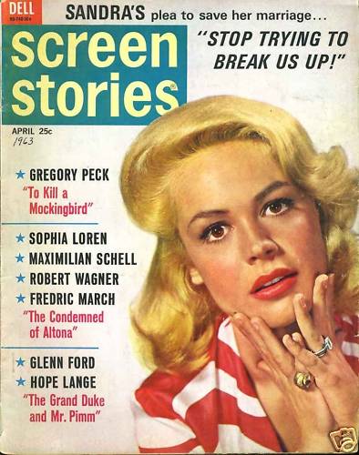 SCREEN STORIES magazine side cover April 1963