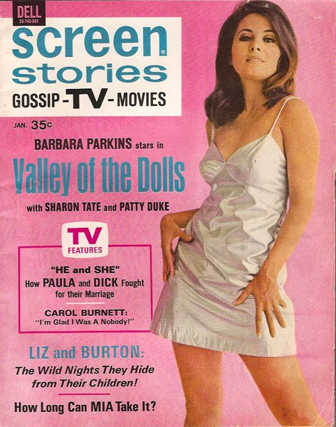 SCREEN STORIES magazine side cover January 1968