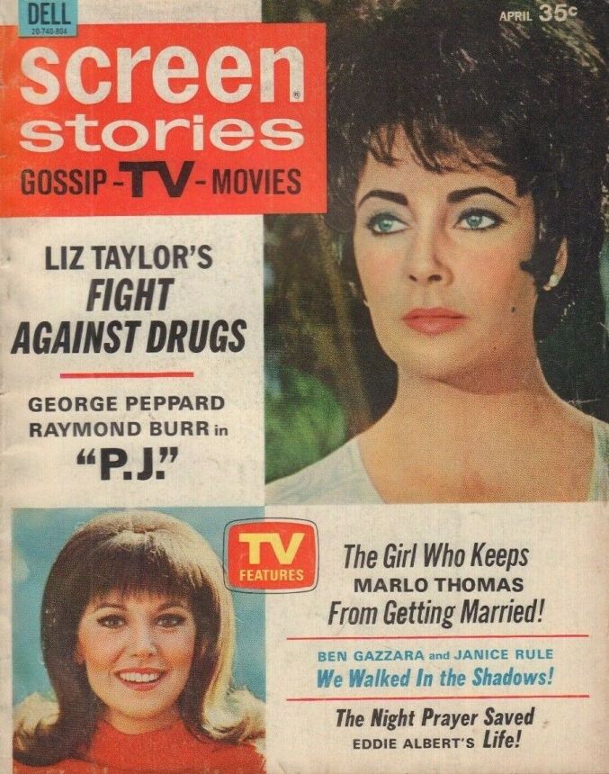 SCREEN STORIES magazine side cover April 1968