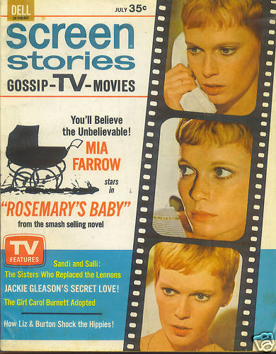 SCREEN STORIES magazine side cover July 1968