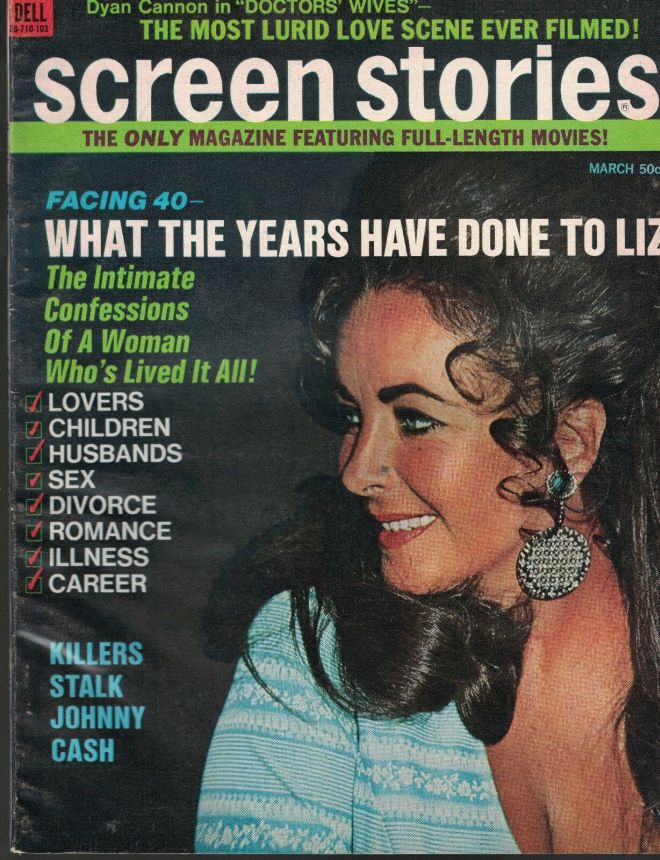 SCREEN STORIES magazine side cover March 1971