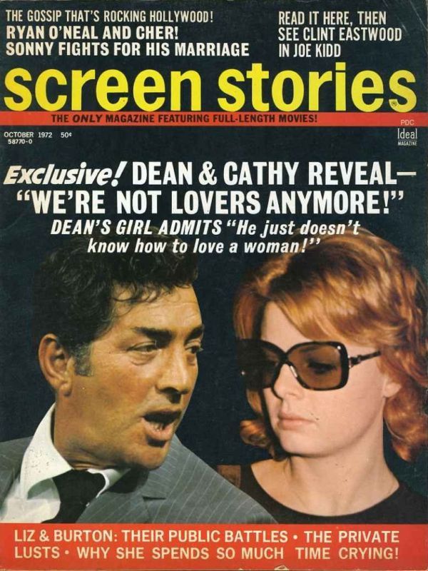SCREEN STORIES magazine side cover October 1972