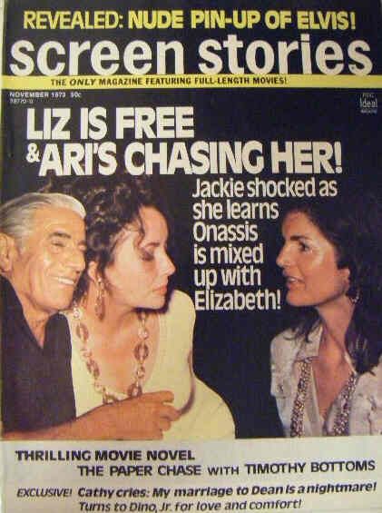 SCREEN STORIES magazine side cover November 1973