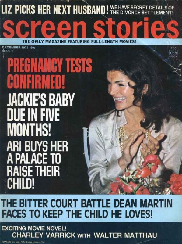 SCREEN STORIES magazine side cover December 1973