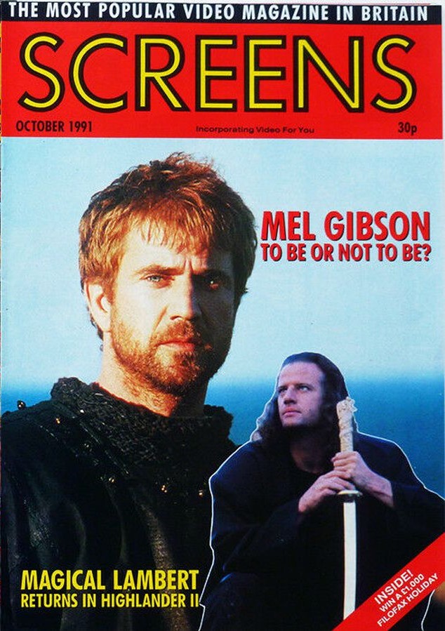 SCREENS magazine cover  October 1991