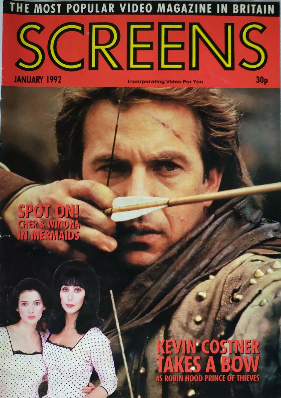 SCREENS magazine cover  January 1992